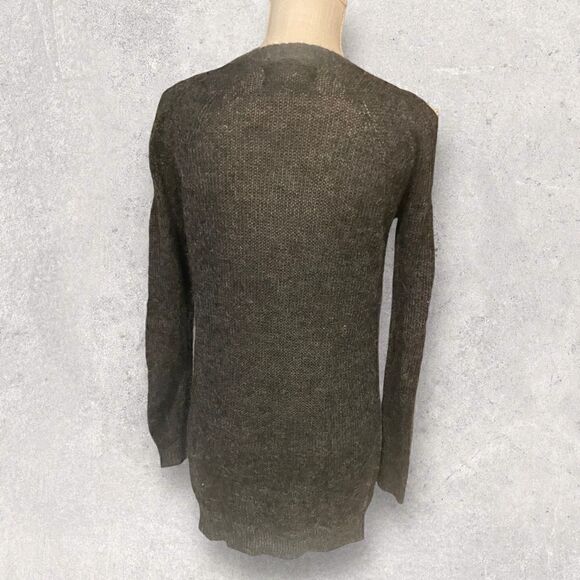 Allsaints | EUC Spitalfields Jumper Dress Size 2 Cold Shoulder Sweater - Picture 5 of 7